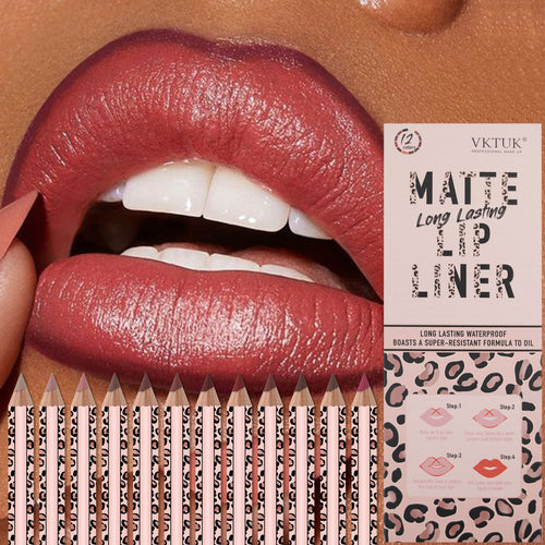 VKTUK 12-Piece Nude Color Lip Liner