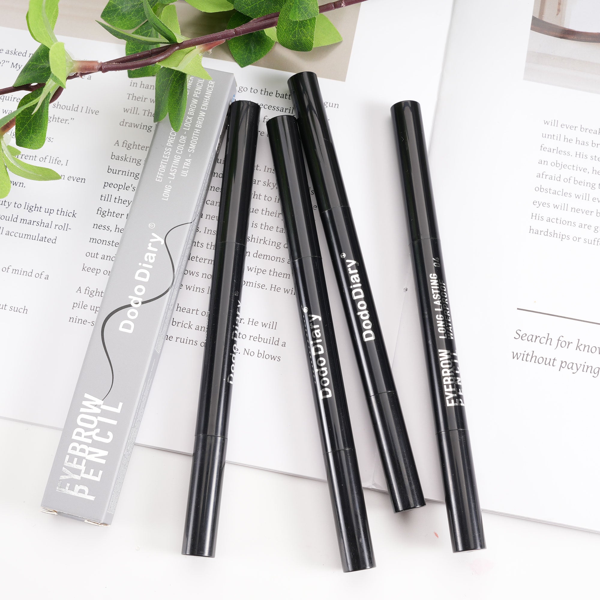 Vktuk-4 Pack Double-Headed Eyebrow Pencils