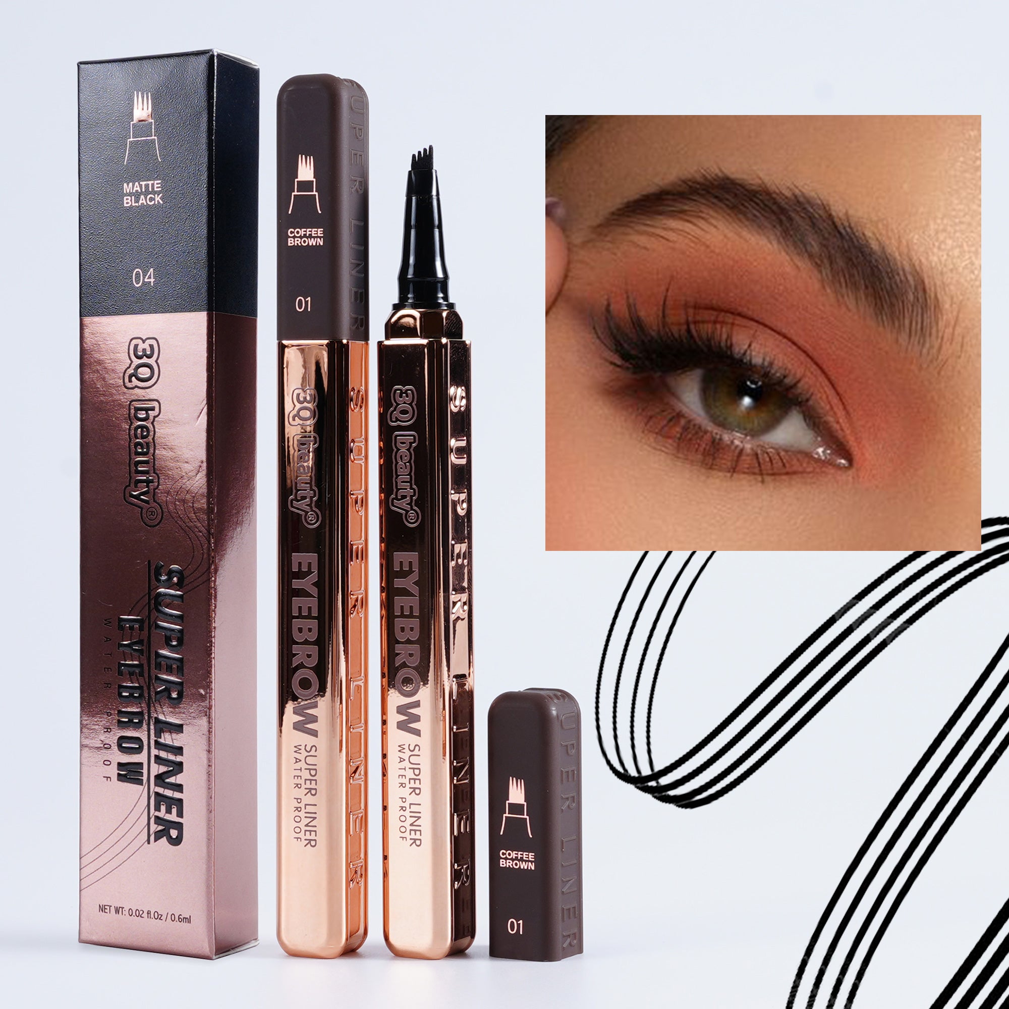 Vktuk Beauty Waterproof Eyebrow Pencil