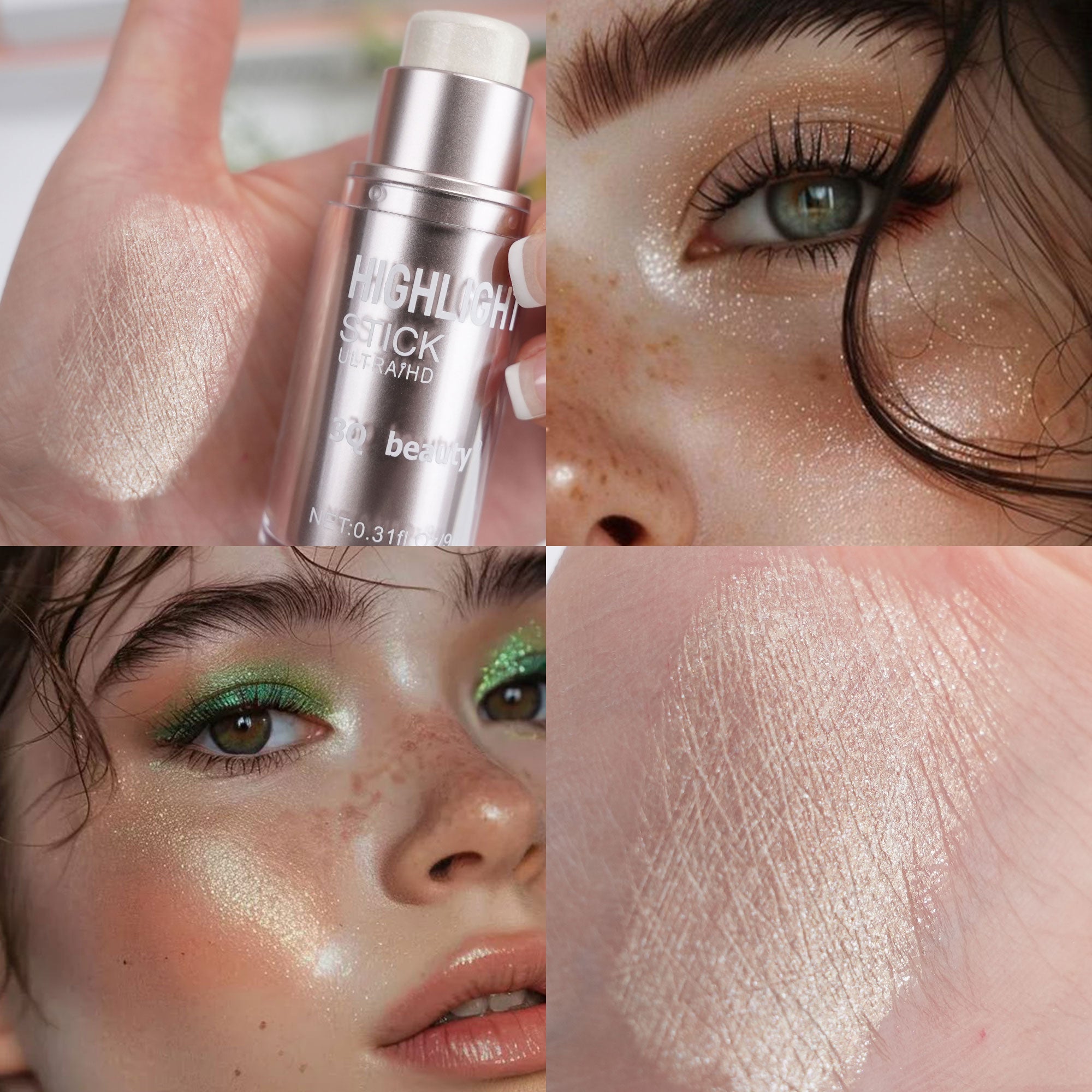 3Q Beauty 3-Color Highlighter & Bronzer