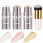 3Q Beauty 3-Color Highlighter & Bronzer