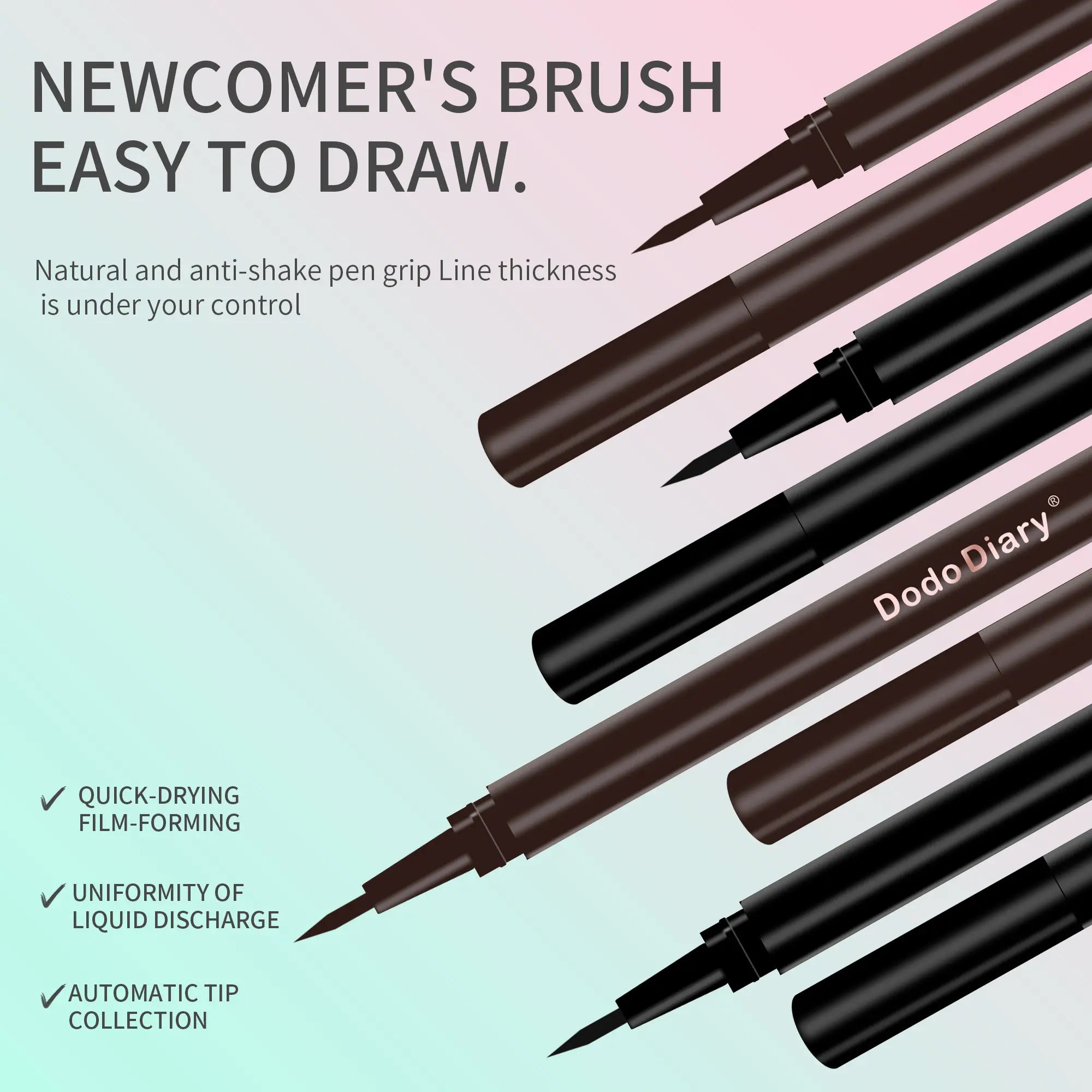 Vktuk-12Pcs Precision Eyeliner Pen Set