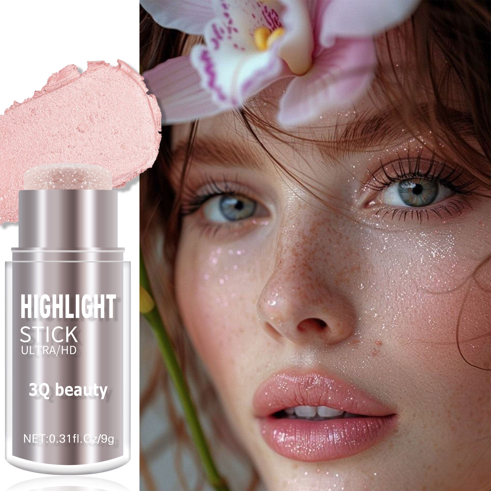 3Q Beauty 3-Color Highlighter & Bronzer