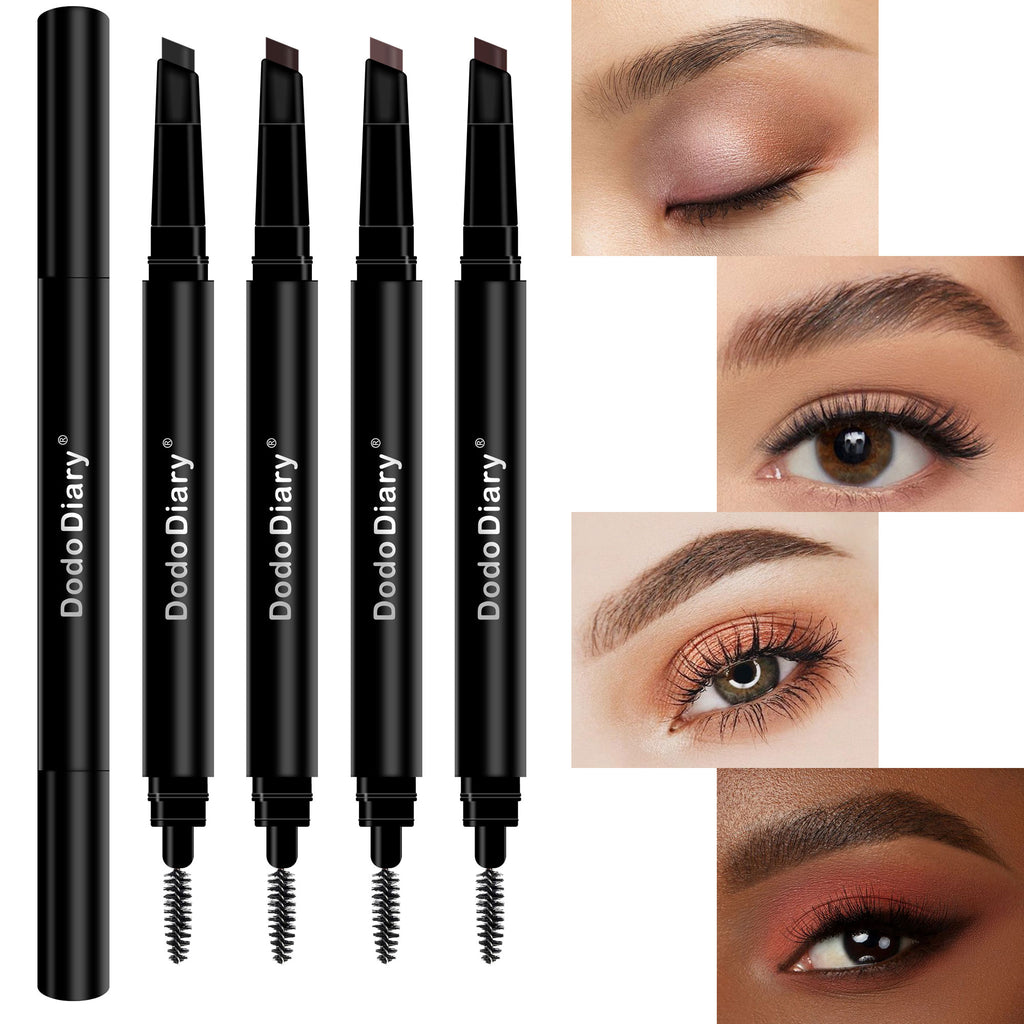 Vktuk-4 Pack Double-Headed Eyebrow Pencils