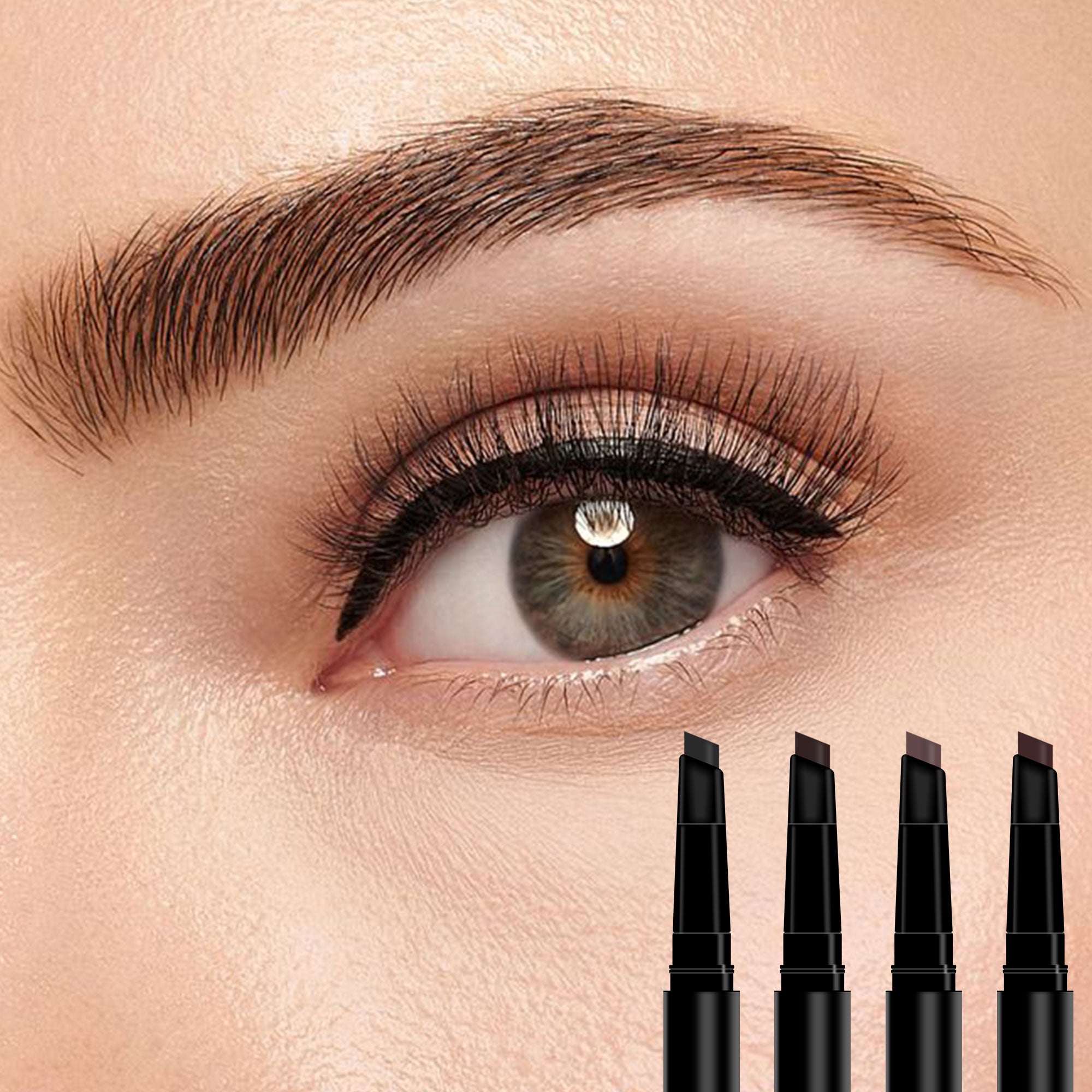 Vktuk-4 Pack Double-Headed Eyebrow Pencils