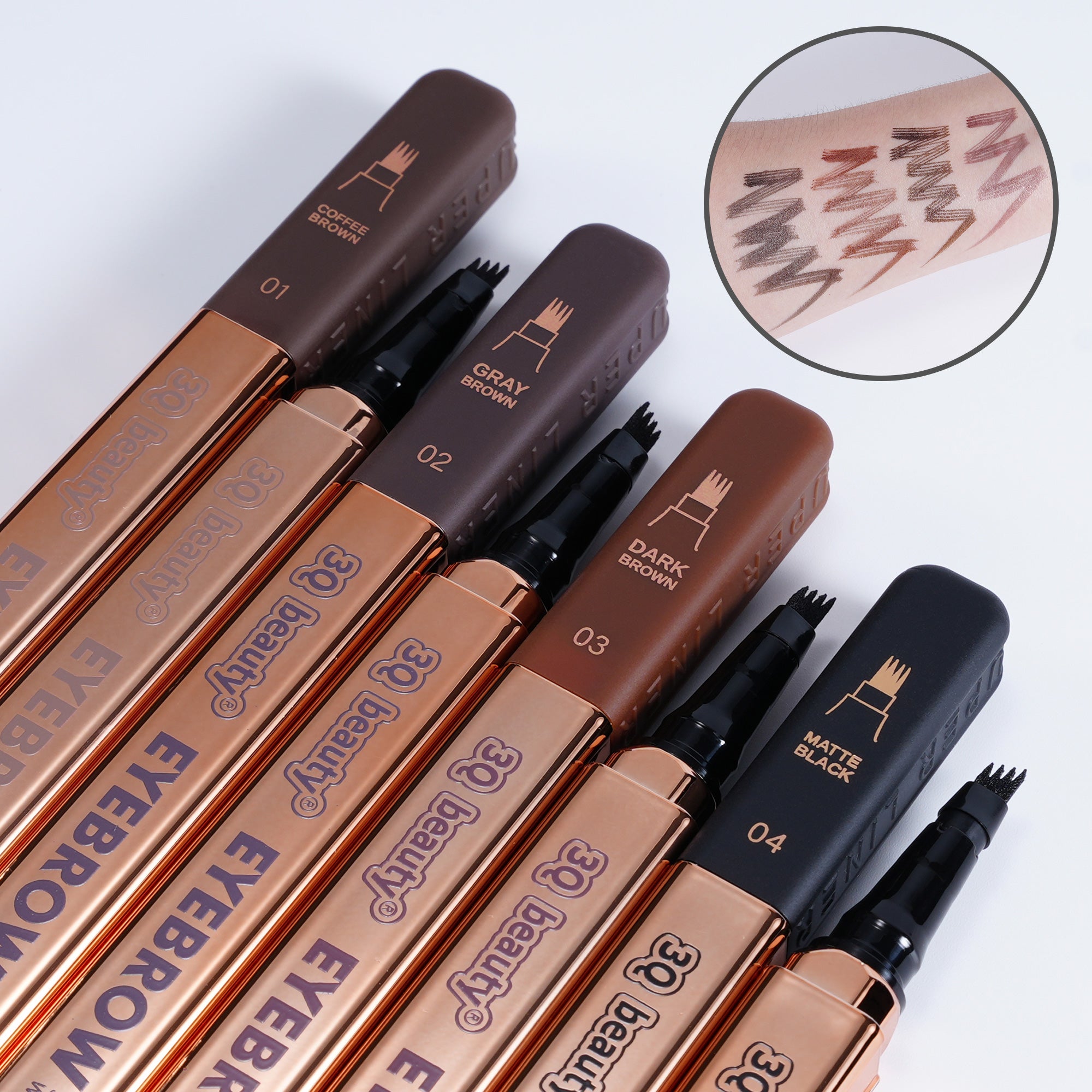 Vktuk Beauty Waterproof Eyebrow Pencil