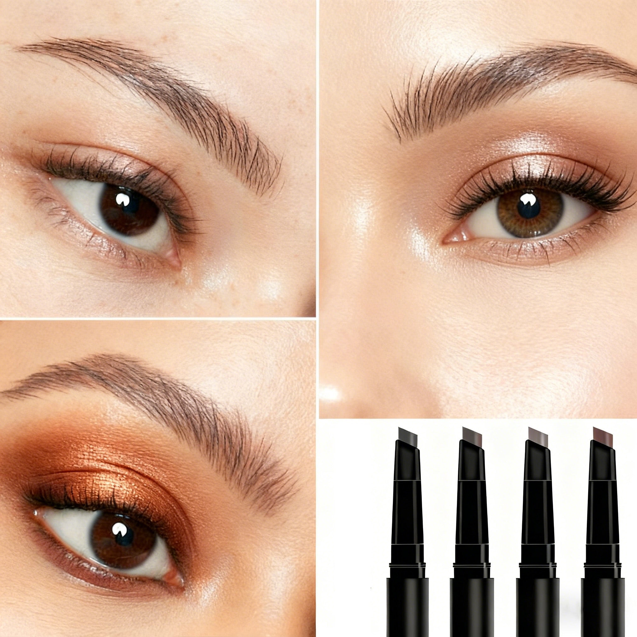 Vktuk-4 Pack Double-Headed Eyebrow Pencils