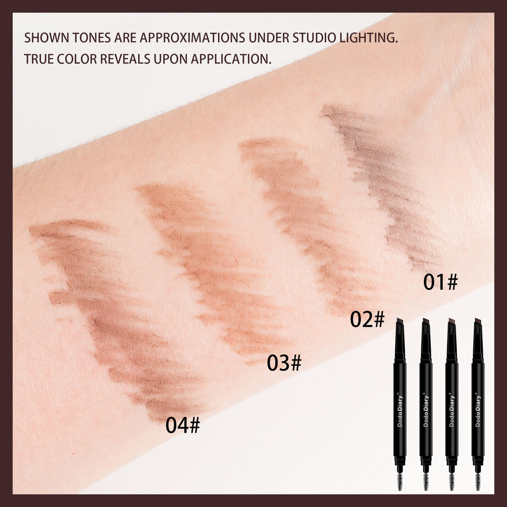 Vktuk-4 Pack Double-Headed Eyebrow Pencils