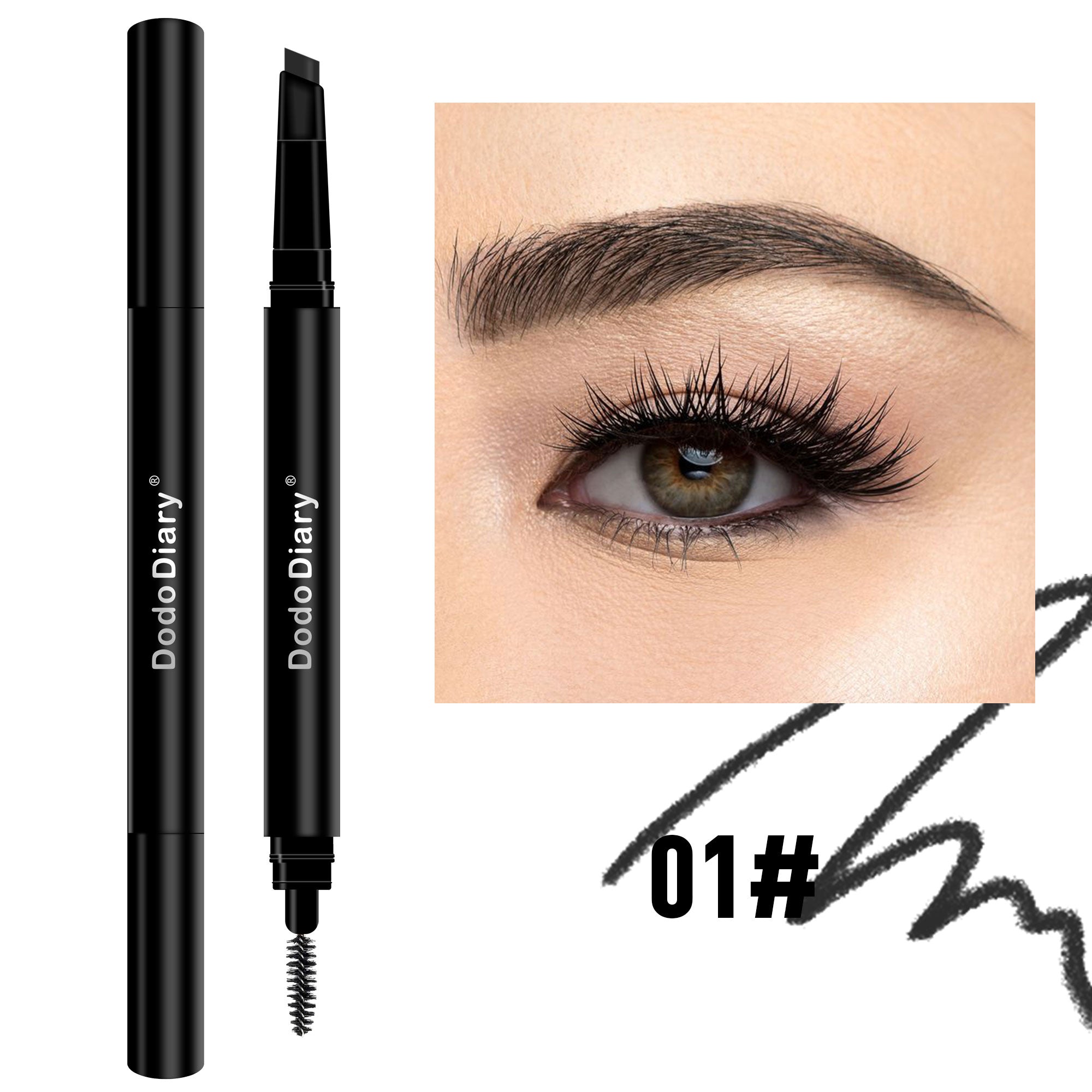 Vktuk-4 Pack Double-Headed Eyebrow Pencils