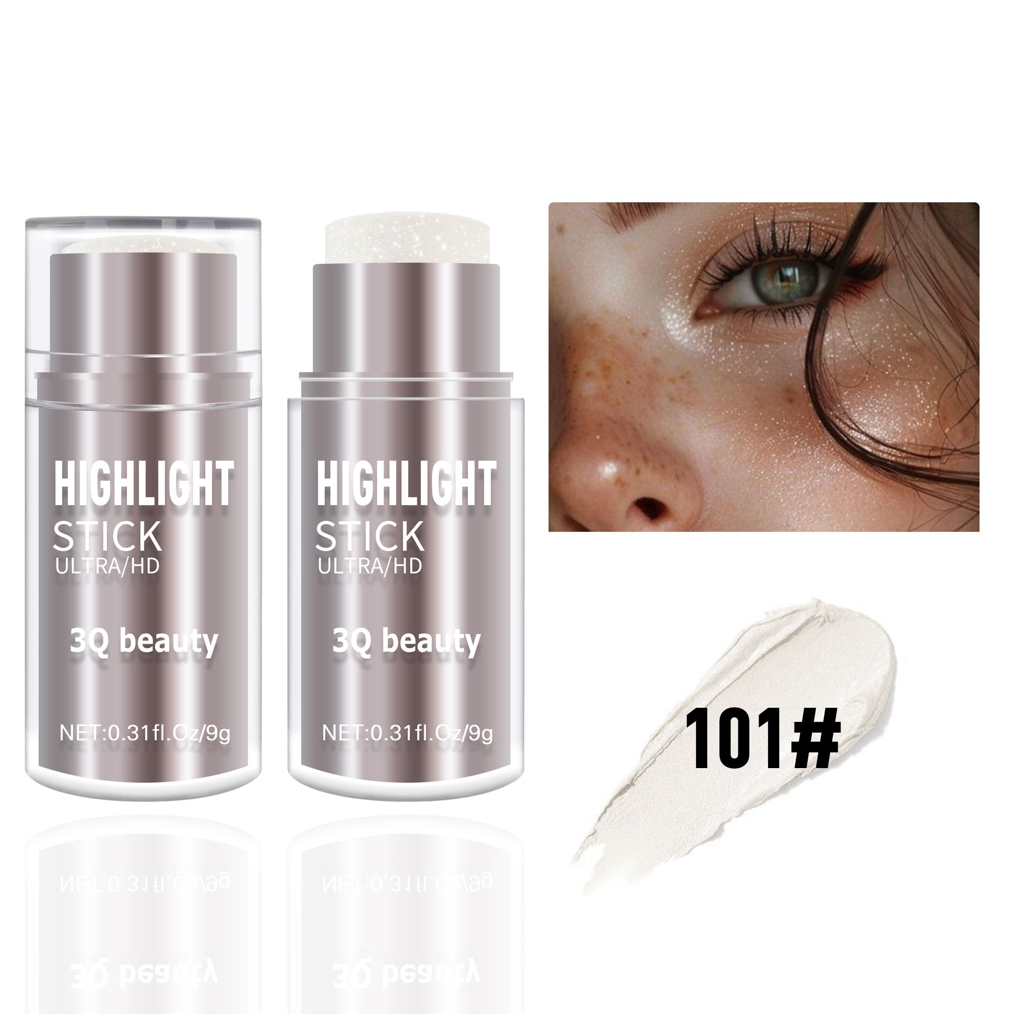 3Q Beauty 3-Color Highlighter & Bronzer