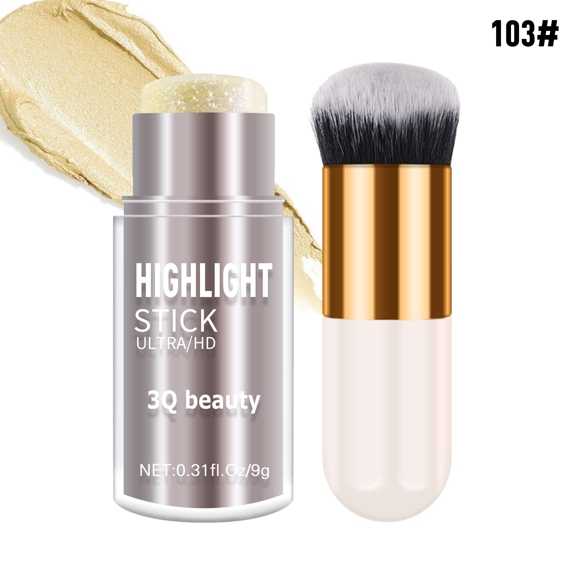 3Q Beauty 3-Color Highlighter & Bronzer