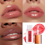 VKTUK 6-Color Fruity Flavor Lip Oil Set for Women - Hydrating, Plumping, Non-Sticky, Shiny, Long-Lasting Moisturizing Lip Makeup Kit