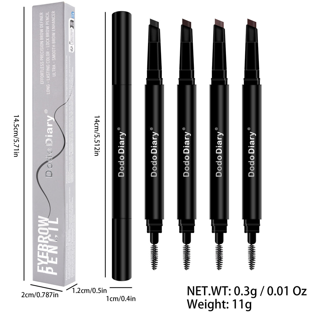 Vktuk-4 Pack Double-Headed Eyebrow Pencils